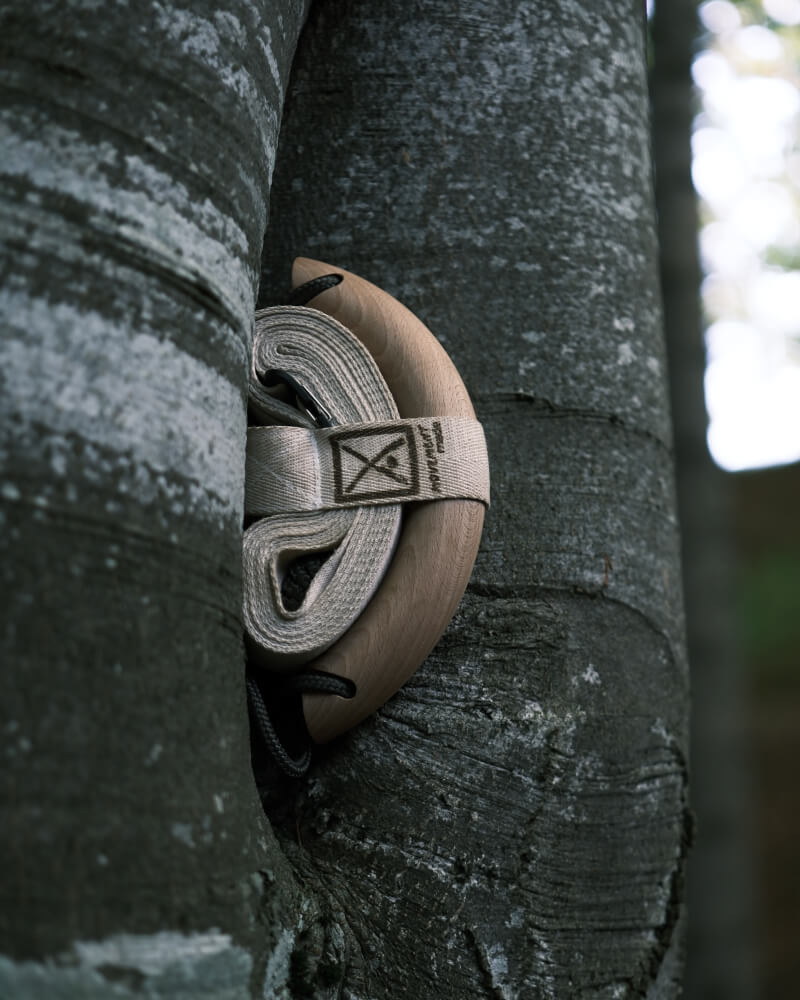 Minimalist gym rings packed for travel