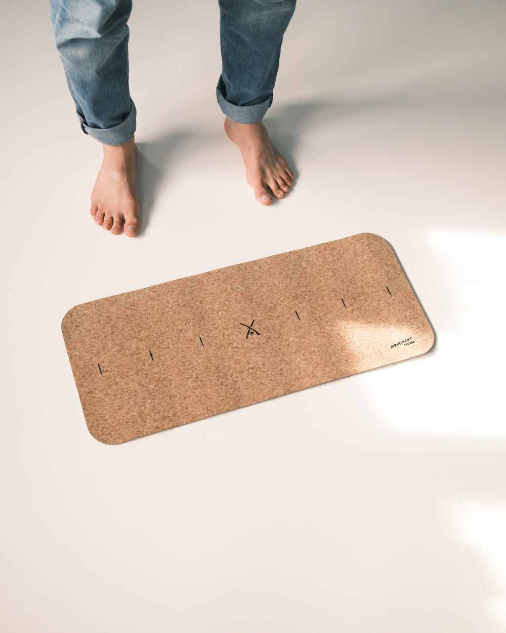 Movement Pad - Mini yoga & exercise mat in cork | 100% Natural | Travel friendly