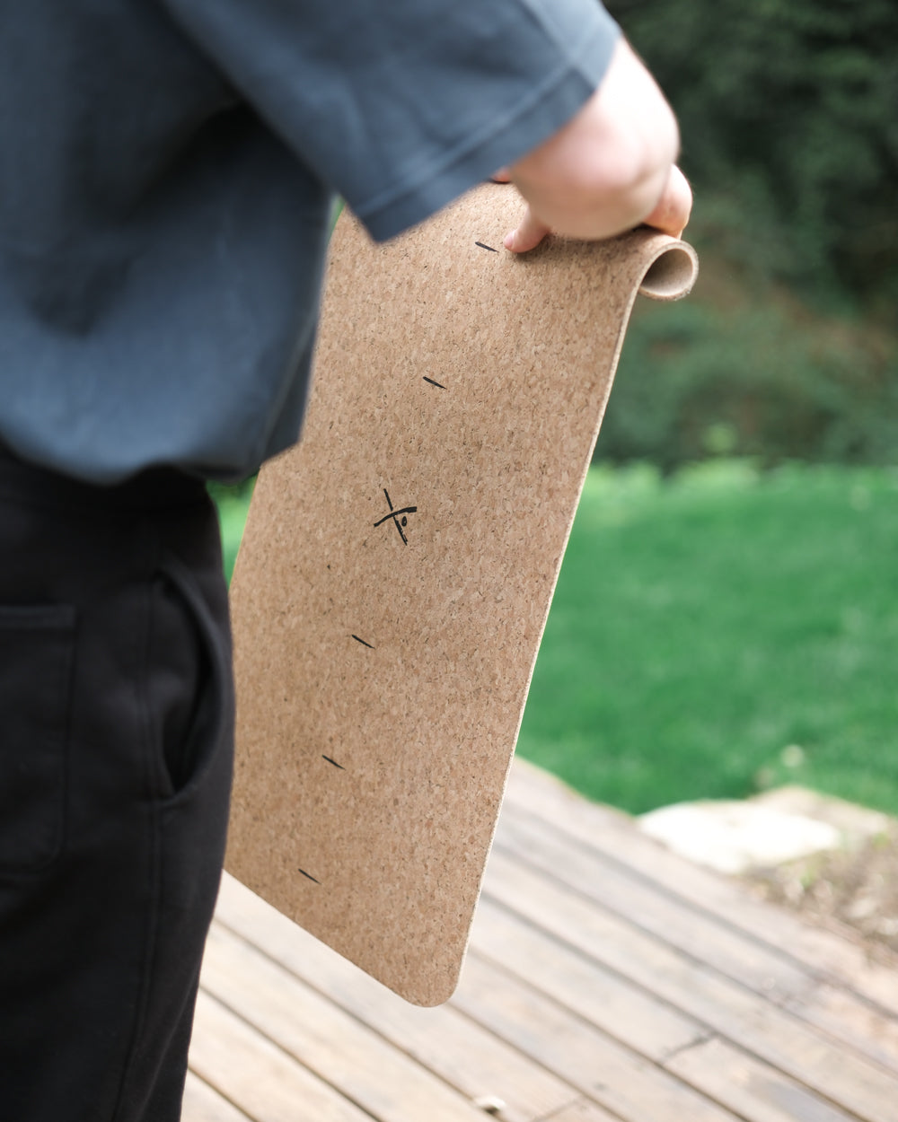 Movement Pad - Mini yoga & exercise mat in cork | 100% Natural | Travel friendly